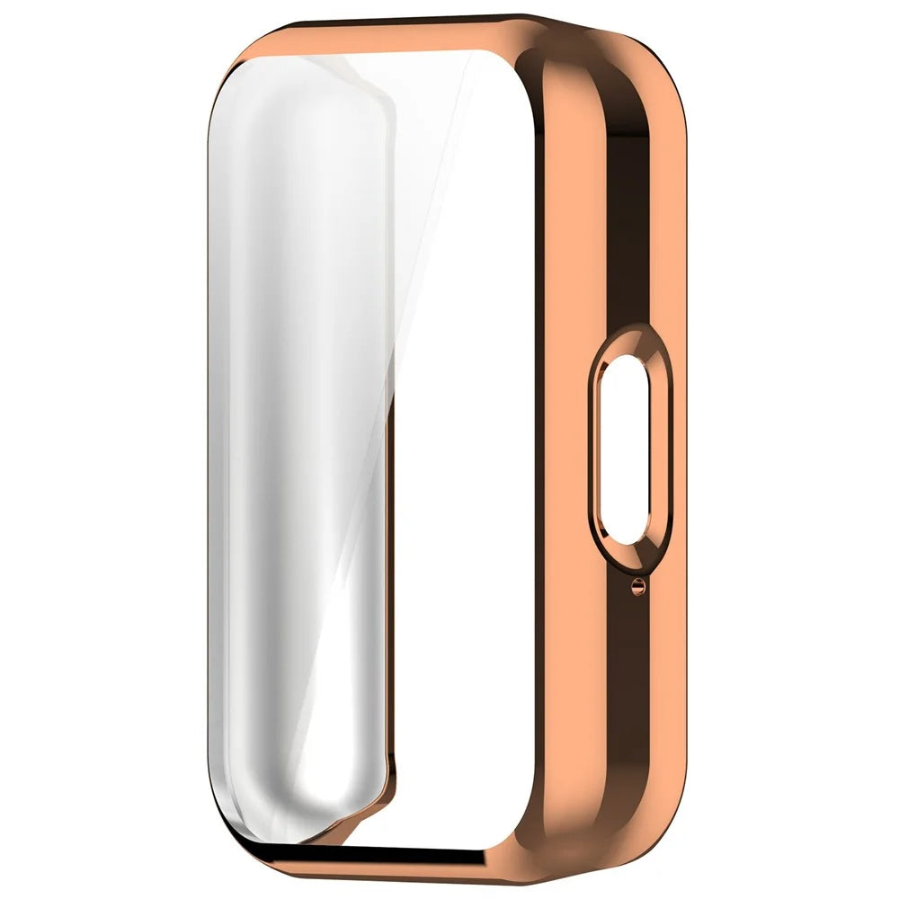 For Samsung Galaxy Fit3 Soft TPU Protective Cover All-inclusive Electroplating Watch Case - Rose Gold - 3