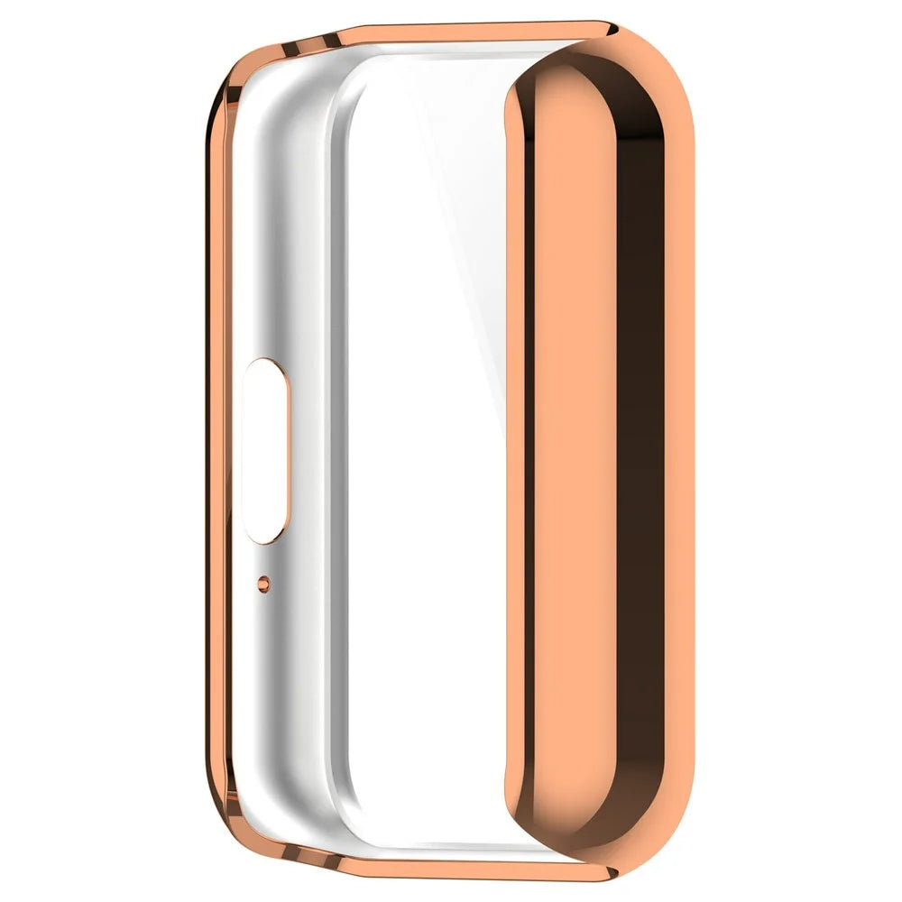 For Samsung Galaxy Fit3 Soft TPU Protective Cover All-inclusive Electroplating Watch Case - Rose Gold - 4