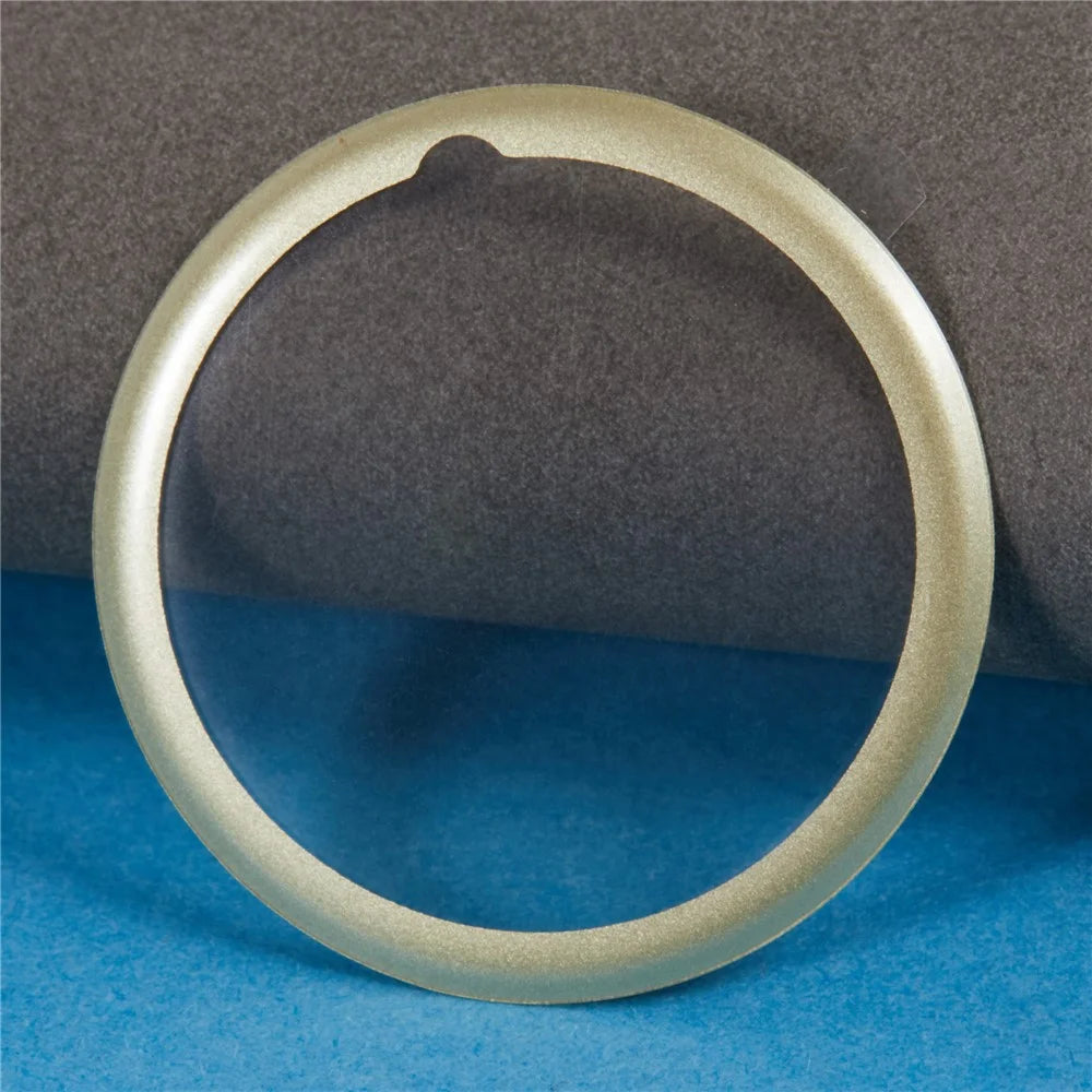 2Pcs / Pack For Garmin Lily 2 Screen Protector Purple Light PMMA Clear Watch Film - Gold Edge - 3