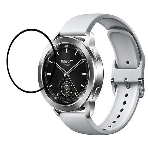 For Xiaomi Watch S3 Dustproof Screen Protector Full Covering PMMA Clear Screen Film - 1