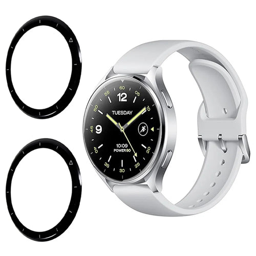 2Pcs  /  Pack For Xiaomi Watch 2 Watch Screen Protector PMMA HD Clear Film (Black Edge) - 1
