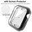 For Apple Watch SE3 / SE2 / SE1 /  6 / 5 / 4 44mm Soft TPU Case Electroplating Watch Case Cover with Screen Protector - Black - 2