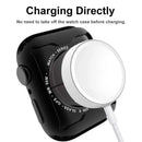 For Apple Watch Series 3 / 2 / 1 42mm Soft TPU Case with Screen Protector Electroplated Watch Cover - Black - 5