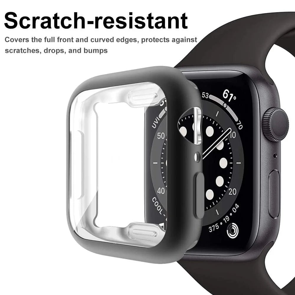 For Apple Watch Ultra 3 / Ultra 2 / Ultra 49mm TPU Case with Screen Protector All Around Electroplated Watch Cover - Black - 4