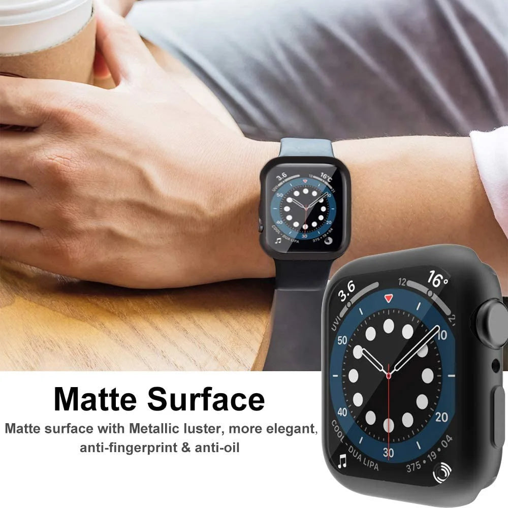 For Apple Watch Ultra 3 / Ultra 2 / Ultra 49mm TPU Case with Screen Protector All Around Electroplated Watch Cover - Black - 6