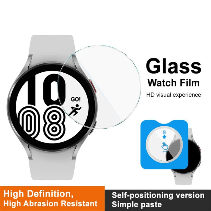 IMAK For Samsung Galaxy Watch4 44mm Screen Protector Tempered Glass Film Auto-Alignment Installation - 3