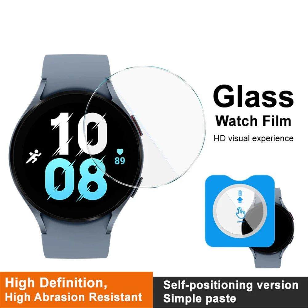 IMAK For Samsung Galaxy Watch 5 44mm Clear Screen Protector with Alignment Kit Tempered Glass Film - 3