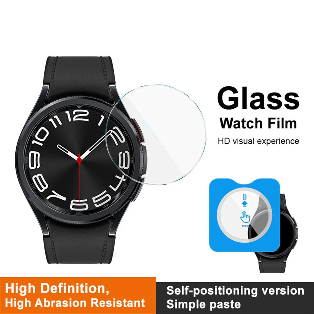 IMAK For Samsung Galaxy Watch6 Classic 43mm Screen Protector Auto Alignment Tempered Glass Watch Screen Film - 3