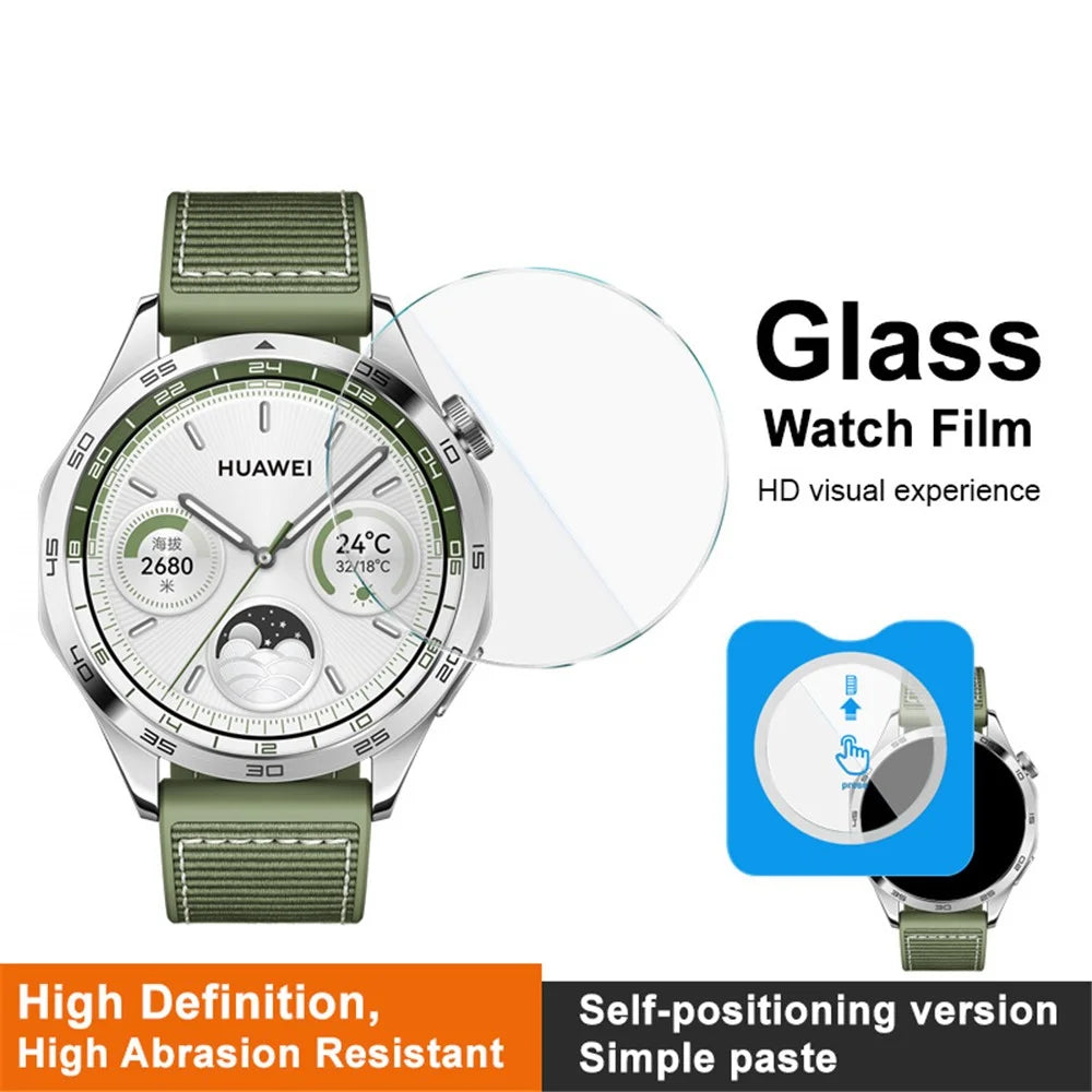 IMAK For Huawei Watch GT 4 46mm Tempered Glass Screen Protector Clear Watch Film with Alignment Kit - 3