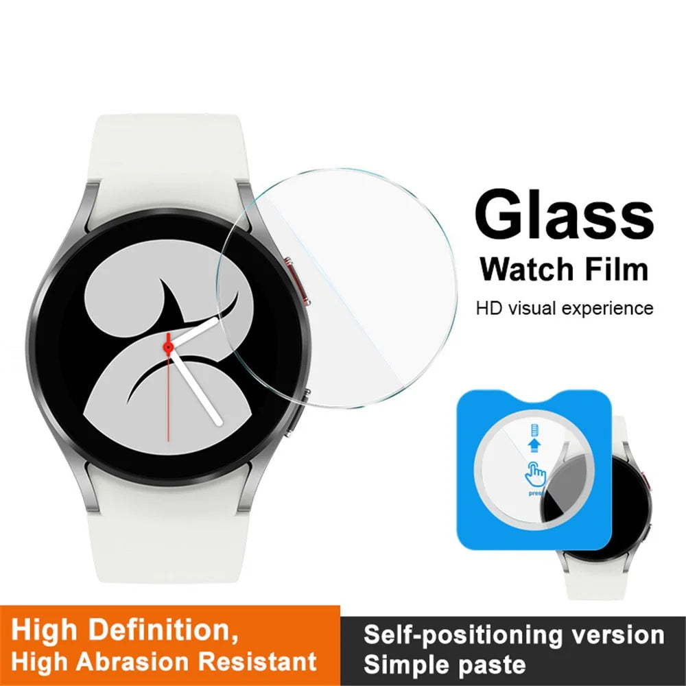 IMAK For Samsung Galaxy Watch4 40mm Screen Protector Clear Tempered Glass Film with Alignment Tool Kit - 3