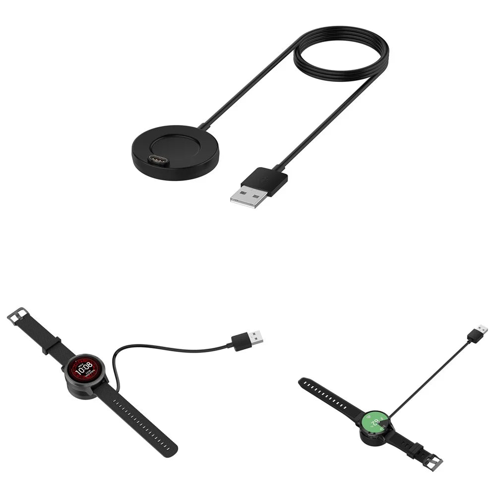 1.0M USB Charging Cable Dock Holder Stand for Garmin Fenix 7/Fenix 7S/Fenix 7X/Fenix 5/5S/5X/6/6S/6X - 1