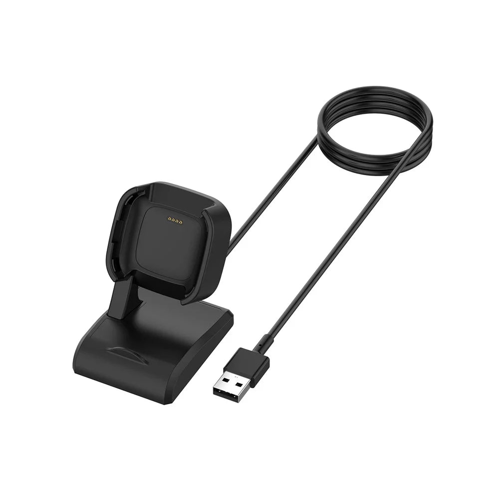 2-in-1 Charging Stand Dock Station Phone Mount Bracket for Fitbit Versa 2 - 1