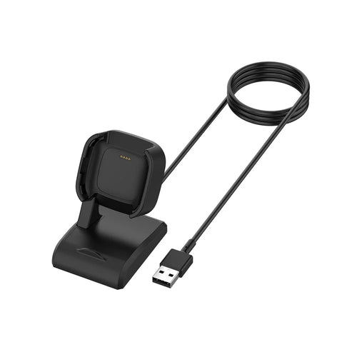 2-in-1 Charging Stand Dock Station Phone Mount Bracket for Fitbit Versa 2 - 1