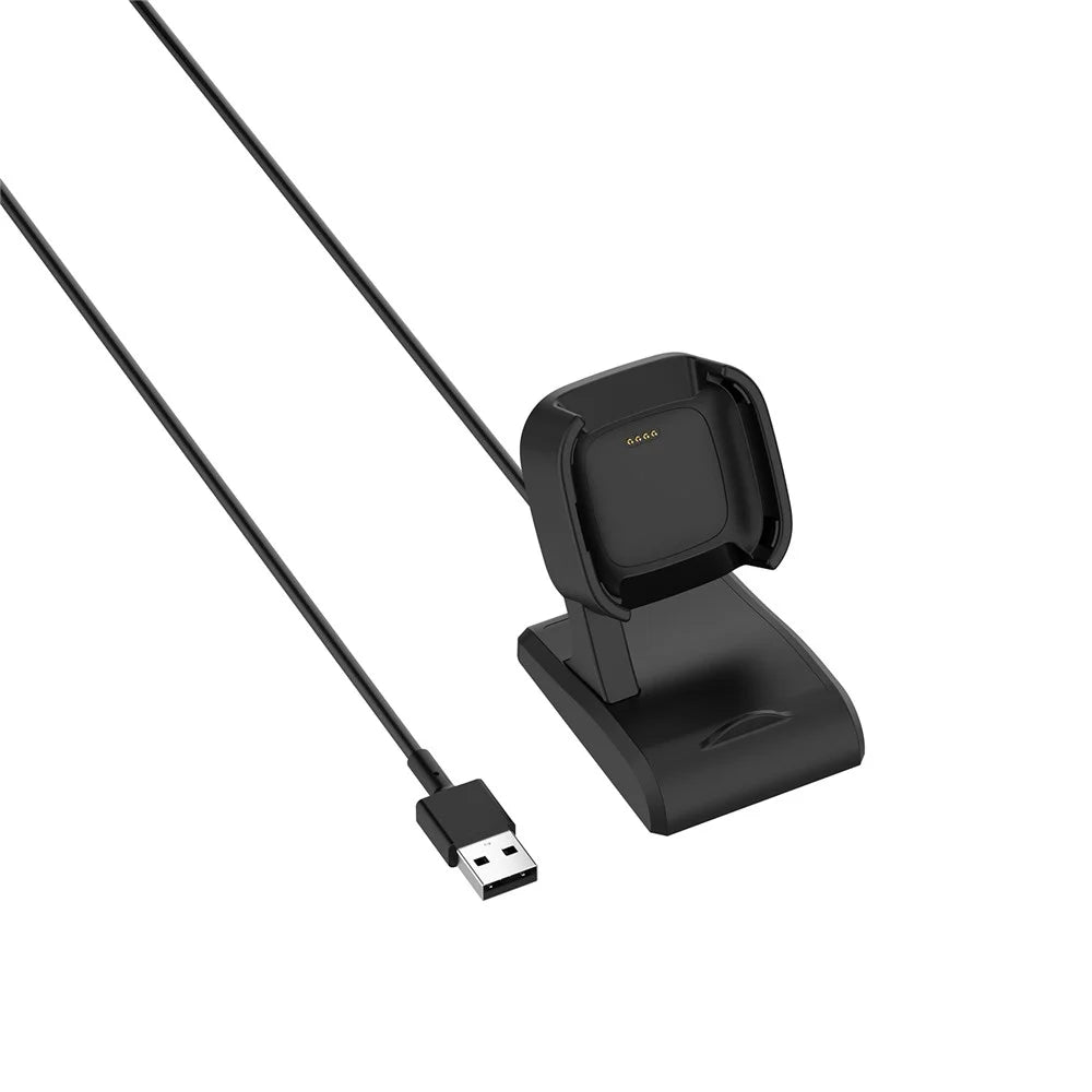 2-in-1 Charging Stand Dock Station Phone Mount Bracket for Fitbit Versa 2 - 4