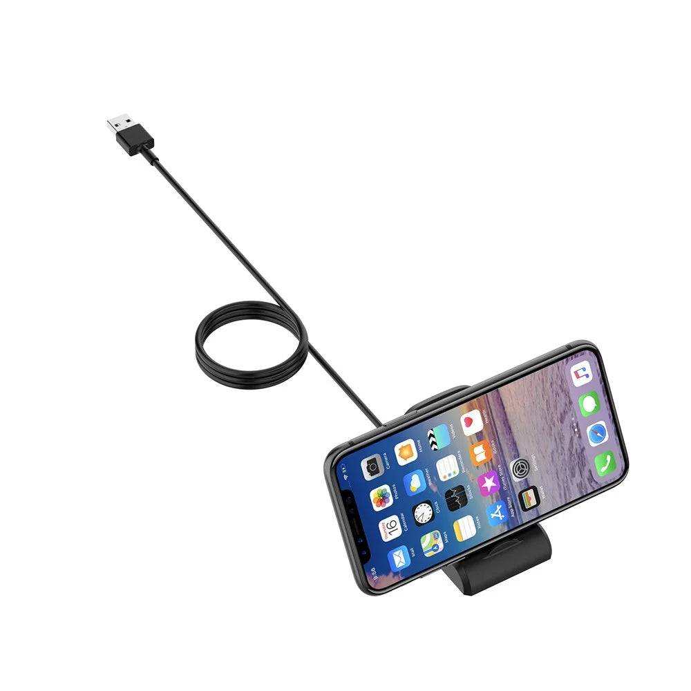 2-in-1 Charging Stand Dock Station Phone Mount Bracket for Fitbit Versa 2 - 5