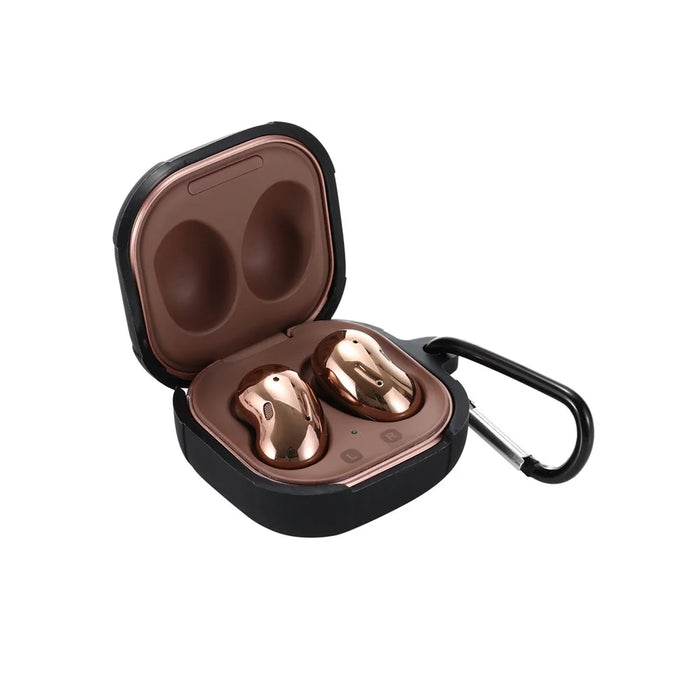 Silicone Protector Earphones Case for Samsung Buds Live / Buds 2 / Buds Pro / Buds Pro 2 - Black - 4
