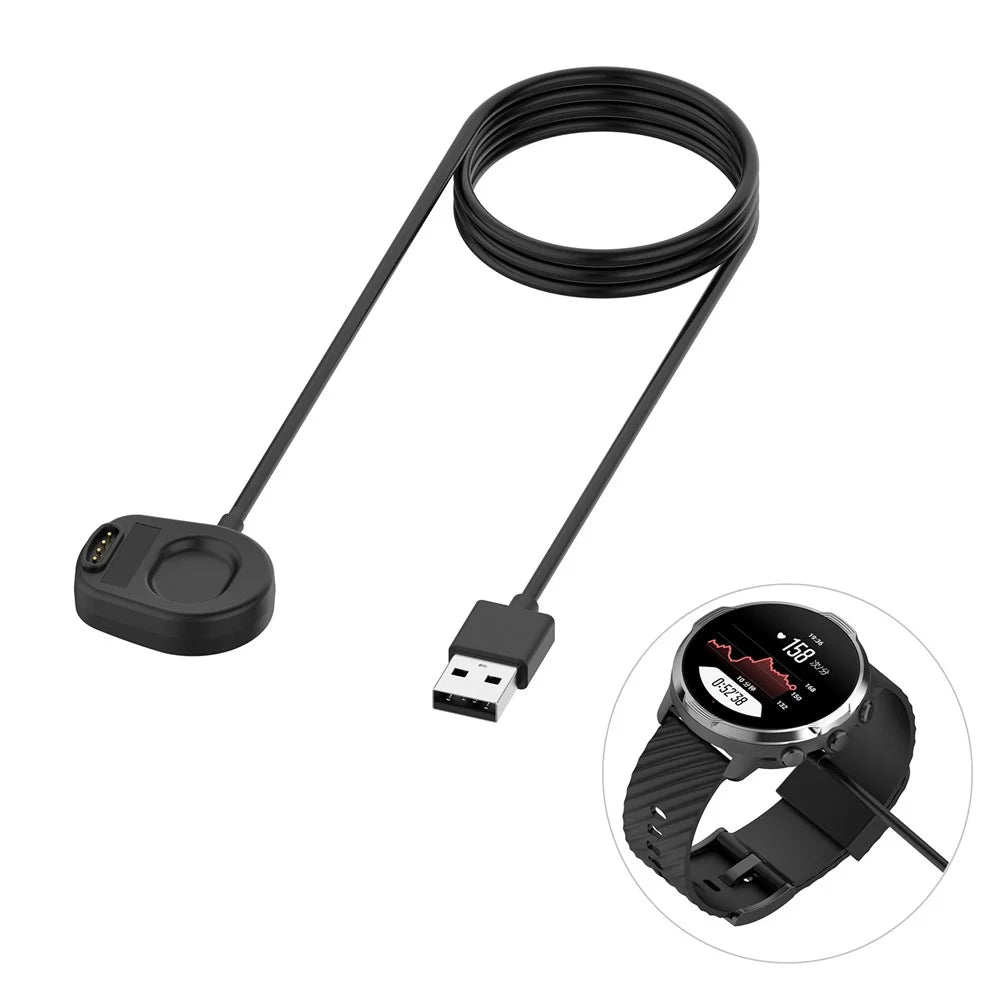 Magnetic USB Charging Cable Data Sync Cord 100cm for Suunto 7 Smart Watch - 1