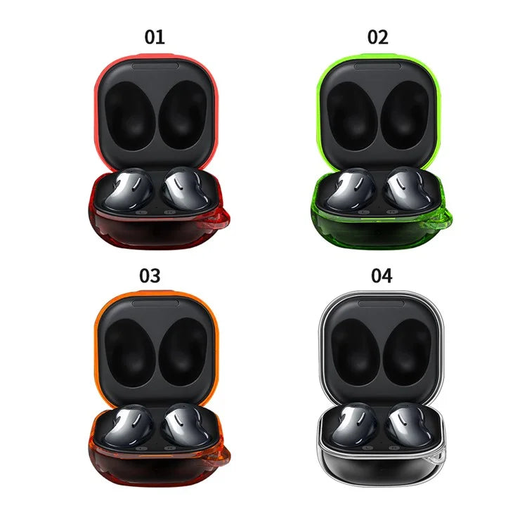 Drop Resistant Hard PC Case for Samsung Galaxy Buds Live / Buds Pro / Buds 2 / Buds 2 Pro  - Transparent - 4