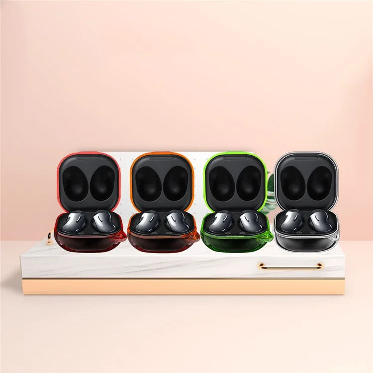 Drop Resistant Hard PC Case for Samsung Galaxy Buds Live / Buds Pro / Buds 2 / Buds 2 Pro  - Transparent - 5