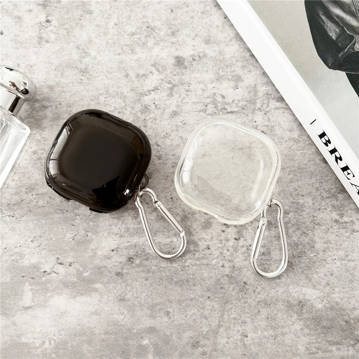 TPU Protective Earphone Case Cover for Samsung Galaxy Buds Live - Transparent Black - 5