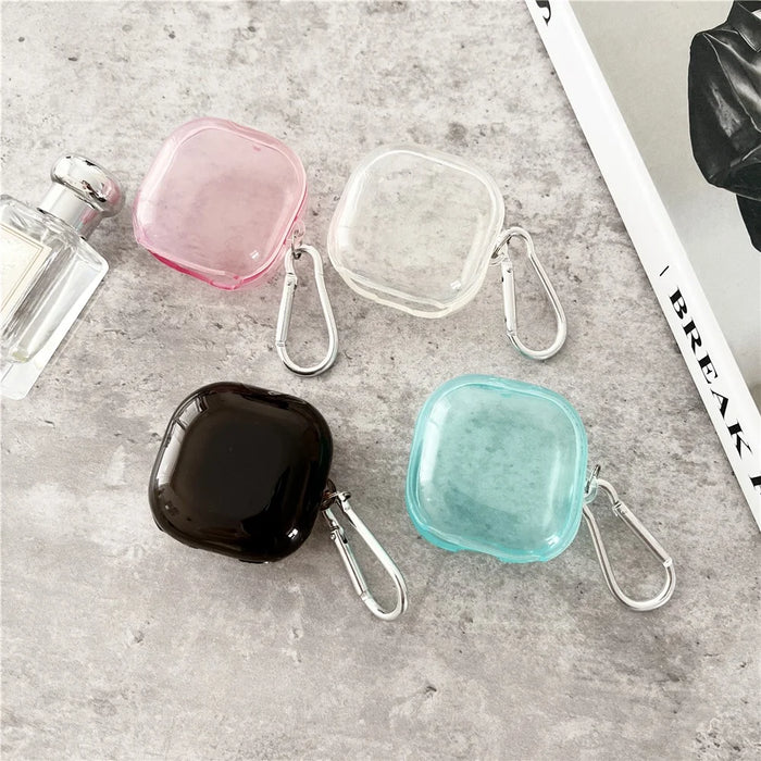 TPU Protective Earphone Case Cover for Samsung Galaxy Buds Live - Transparent Black - 6