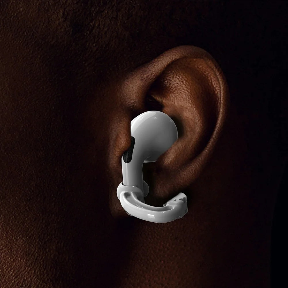 Anti Lost Clip Ear Hook Replacement for AirPod Headphone Anti Slip - White - 3