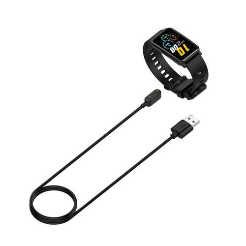 1M Magnetic USB Charging Dock Cable for Huawei Band 11 Pro / Band 11 / Watch Fit Special Edition B39 / S-TAG / Watch Fit 2 / Children's Watch 4X / Watch 4 Pro / Watch Fit / Band 7 / Honor Watch ES / Honor Band 6 - Black - 1