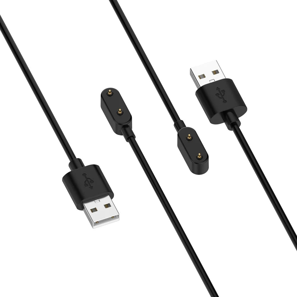 1M Magnetic USB Charging Dock Cable for Huawei Band 11 Pro / Band 11 / Watch Fit Special Edition B39 / S-TAG / Watch Fit 2 / Children's Watch 4X / Watch 4 Pro / Watch Fit / Band 7 / Honor Watch ES / Honor Band 6 - Black - 7