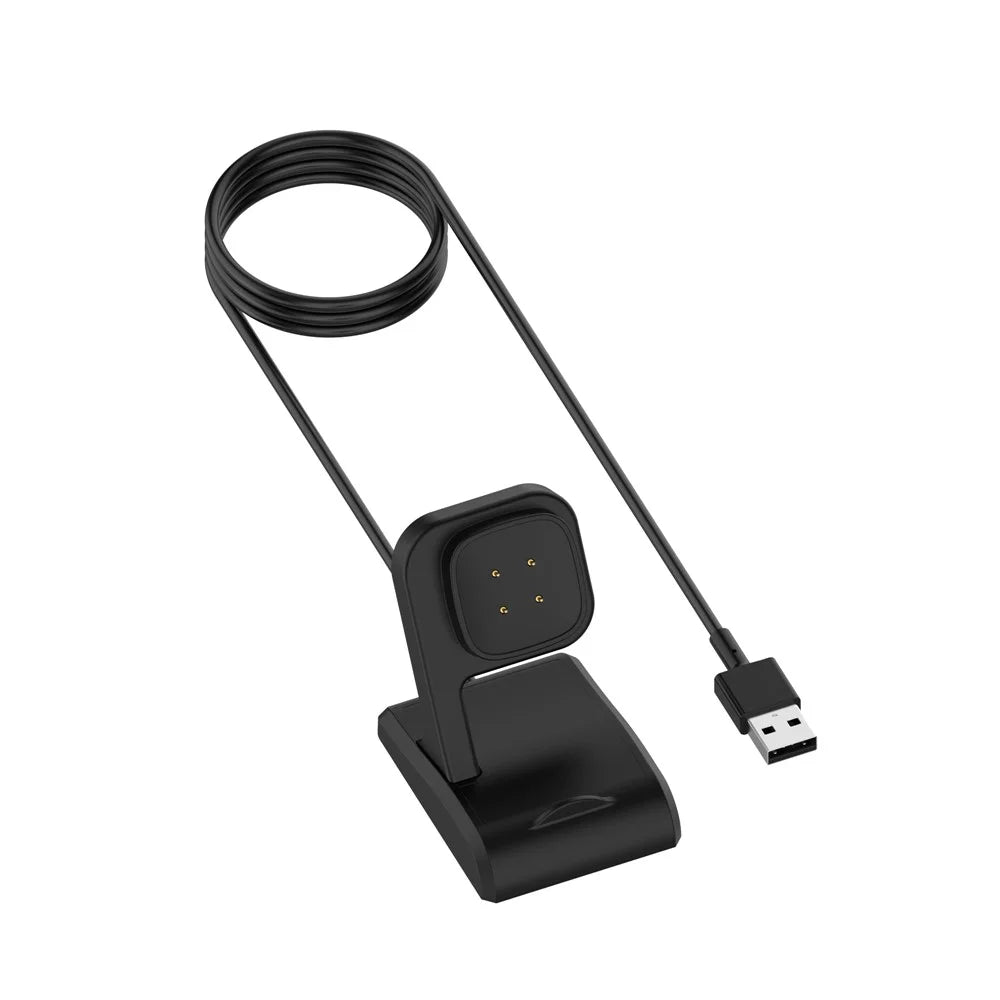 1M USB Charger Dock Cable for Fitbit Versa 4 / 3 / Sense 2 / Sense - 3