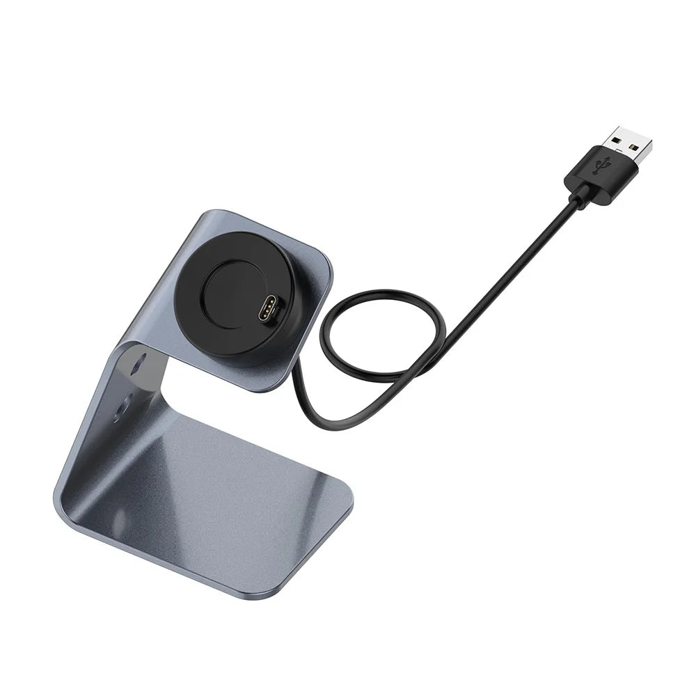 Charging Dock Stand Station Cradle Holder with 1.5M USB Cable for Garmin Fenix 7/Fenix 7S/Fenix 7X/Forerunner 745/Fenix 6/Fenix 6X/Fenix 6S - Grey - 2