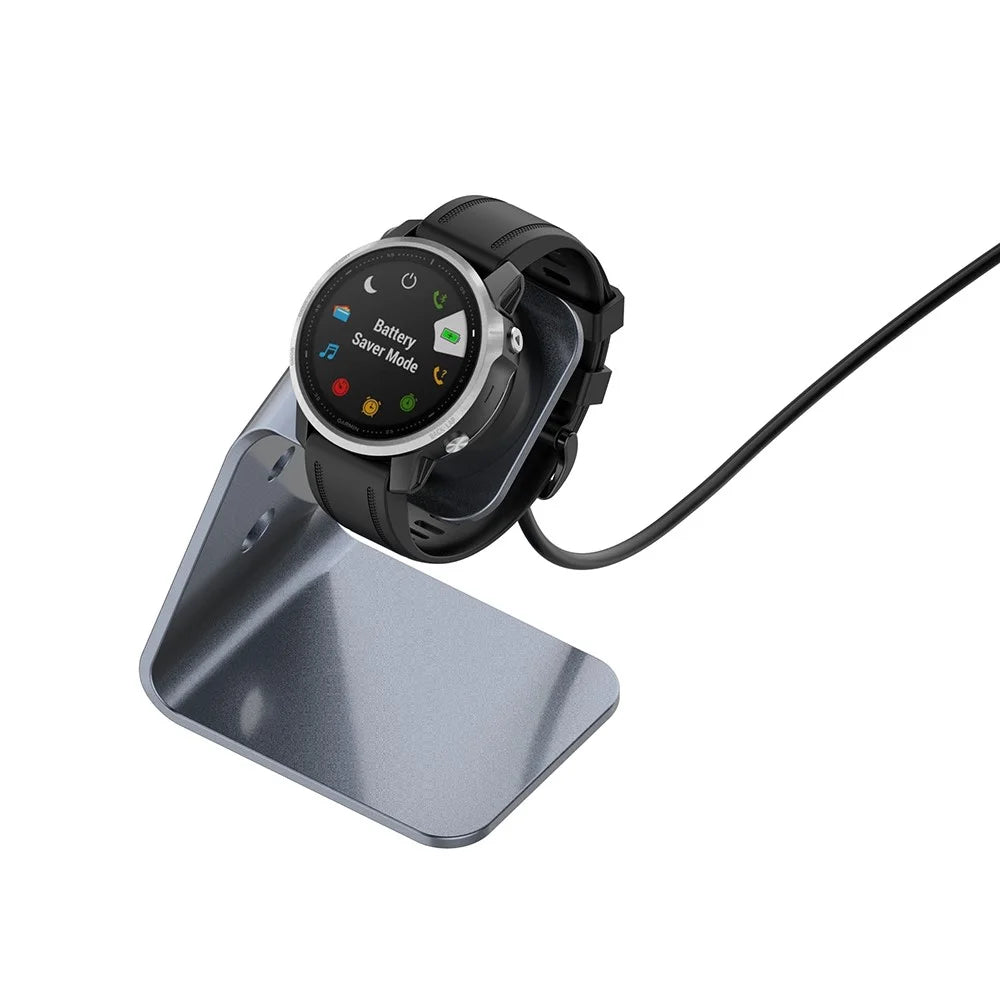 Charging Dock Stand Station Cradle Holder with 1.5M USB Cable for Garmin Fenix 7/Fenix 7S/Fenix 7X/Forerunner 745/Fenix 6/Fenix 6X/Fenix 6S - Grey - 4
