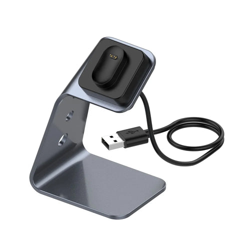 Aluminum Alloy USB Charging Dock Bracket Charging Cradle Stand for Fitbit Inspire/Inspire HR/Ace2 Smart Bracelet - Grey - 1