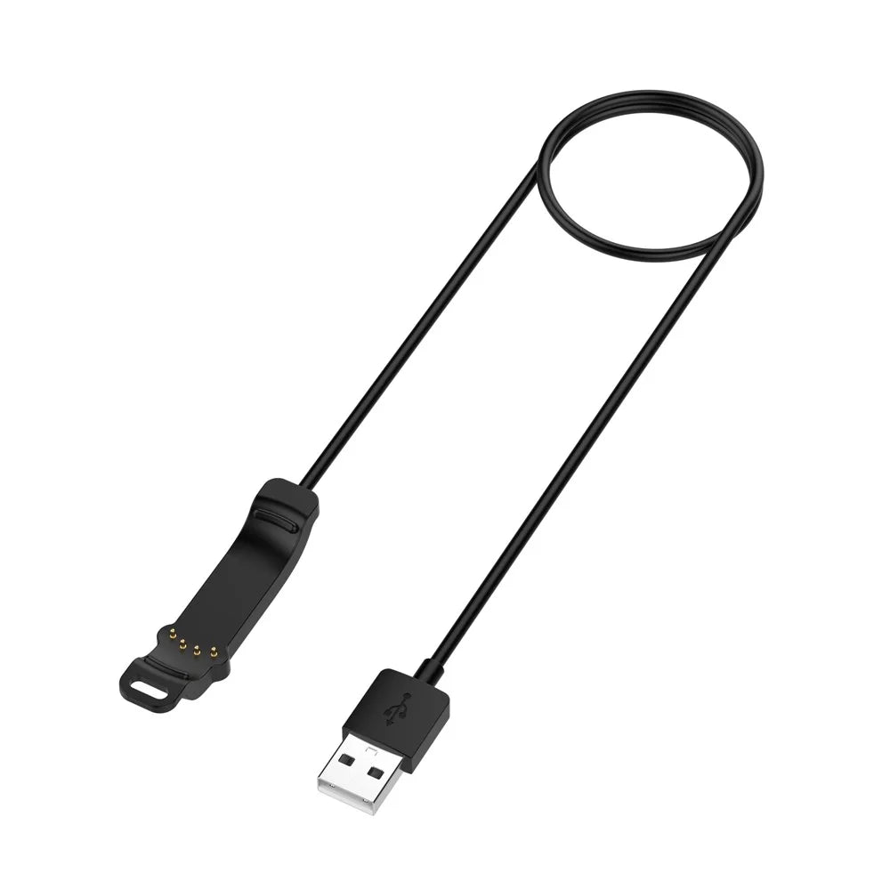 For Polar Unite 1m USB Charging Cable Smart Watch Charger - Black - 1