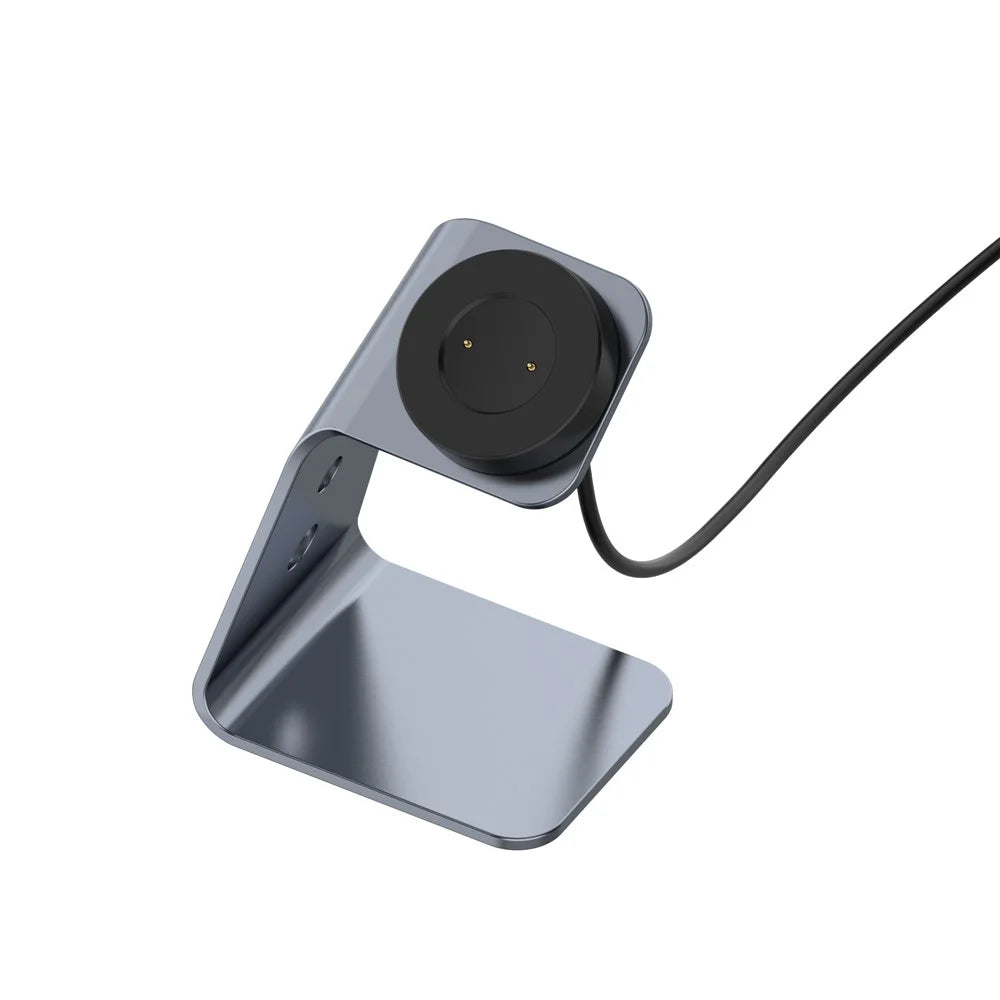 Cradle Charger Stand Holder Dock Station Base with 1.5M USB Cable for Huawei Watch GT/GT 2e/GT 2 (42mm/46mm)/Honor Watch GS Pro/Honor Magic/Honor Magic Watch 2 (42mm/46mm)/Honor Watch Dream  - Grey - 4
