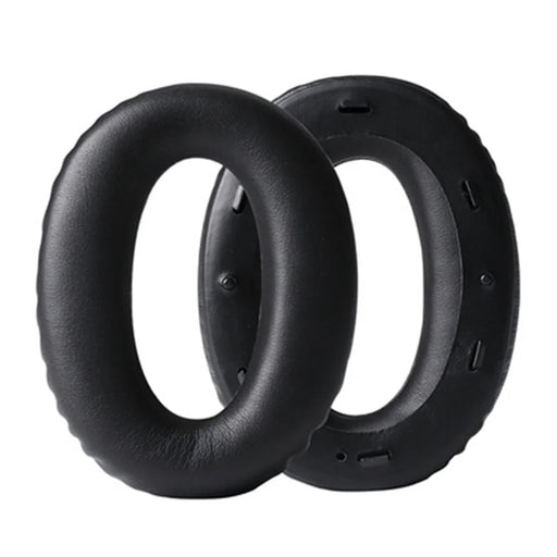 1 Pair Replacement Leather Headphone Cushions Pads for Sony MDR-1000X WH-1000XM2 - Black - 1