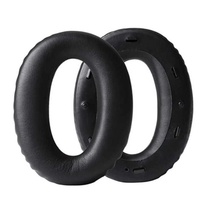 1 Pair Replacement Leather Headphone Cushions Pads for Sony MDR-1000X WH-1000XM2 - Black - 1