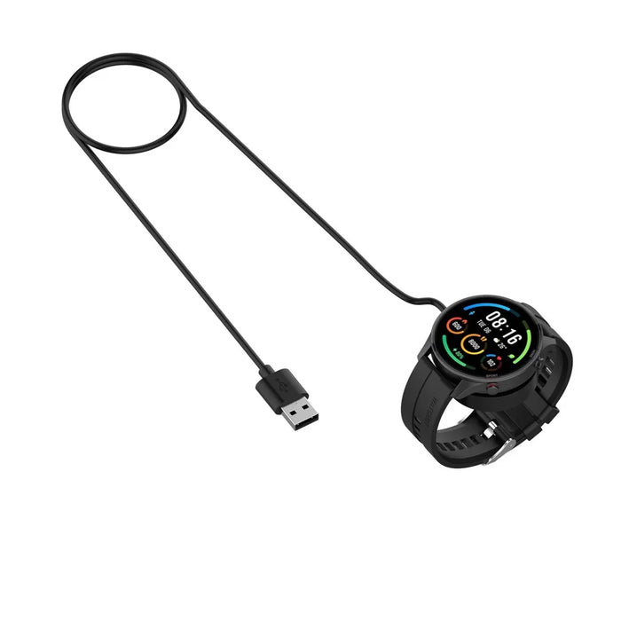 1.0M USB Charger Adapter Charging Dock Cradle Cable for Xiaomi Mi Watch Color Sport - Black - 2
