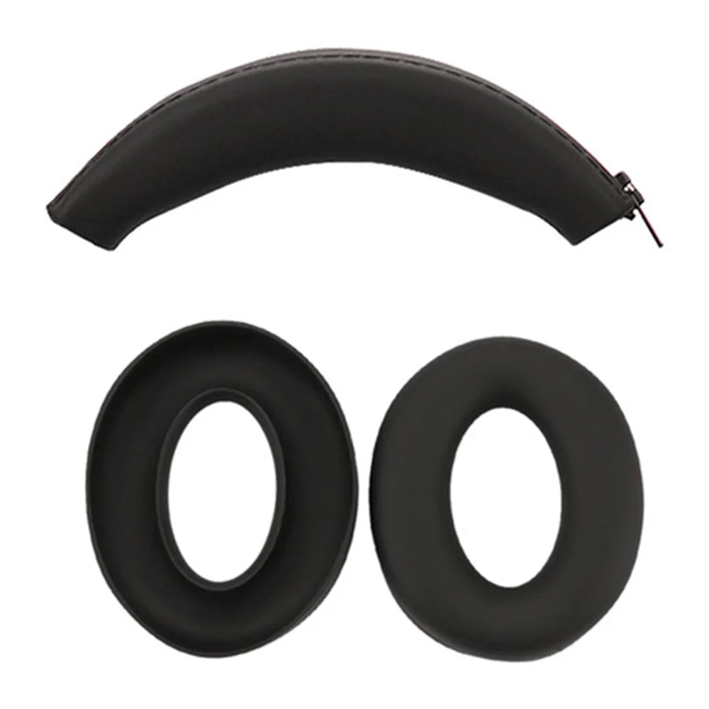 For SoundPEATS Space Headset Silicone Case Bluetooth-compatible Earphone Ears Caps with Head Beam Cover - Black - 1