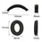 For SoundPEATS Space Headset Silicone Case Bluetooth-compatible Earphone Ears Caps with Head Beam Cover - Black - 5
