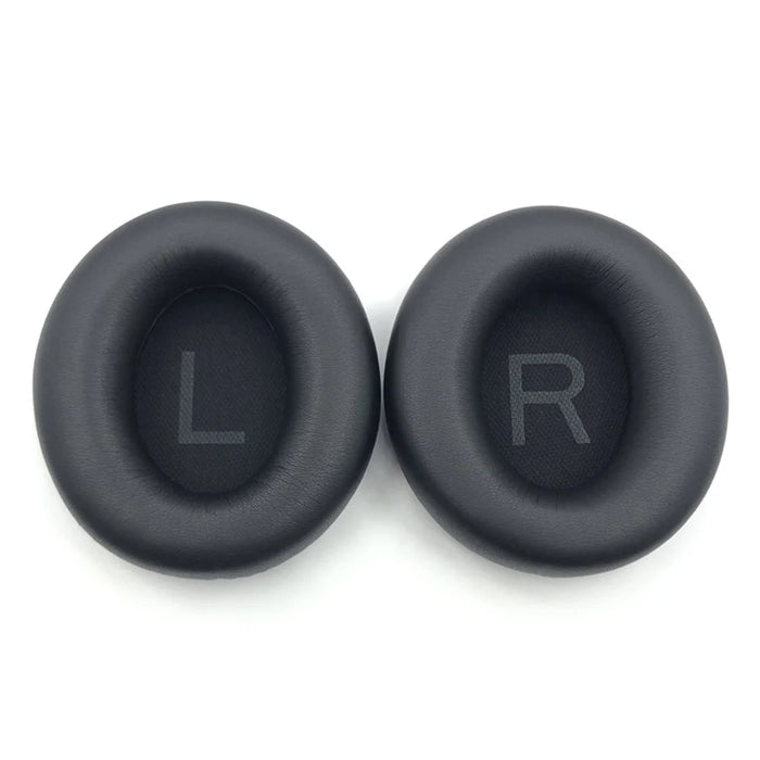 1Pair For Anker Soundcore Space Q45 Earpads Bluetooth-compatible Headset Protein Leather Ear Cushions - Black - 1