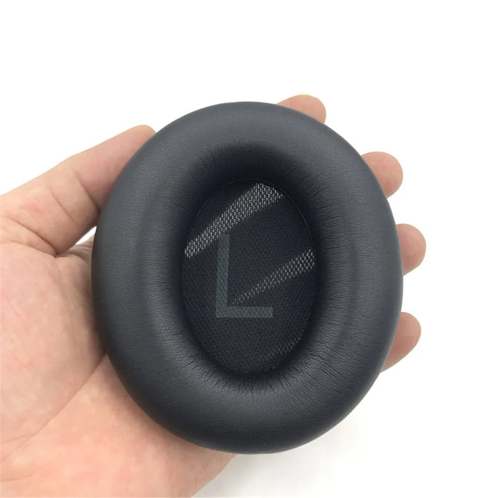1Pair For Anker Soundcore Space Q45 Earpads Bluetooth-compatible Headset Protein Leather Ear Cushions - Black - 6
