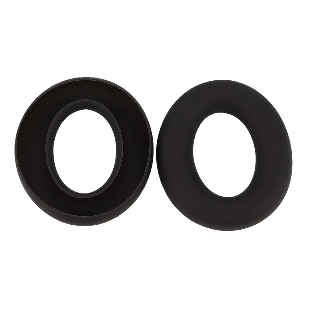 1 Pair for Anker Soundcore Space Q45 Headphone Earpad Protective Sleeve Silicone Earpad Cover - Black - 2