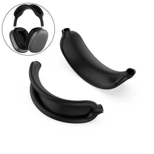 Silicone Headphone Headband Cover Replacement Cushion for AirPods Max with USB-C / AirPods Max - Black - 1