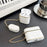 For Apple AirPods Pro Leather Texture PC+TPU Case Earphone Protective Cover - White - 3