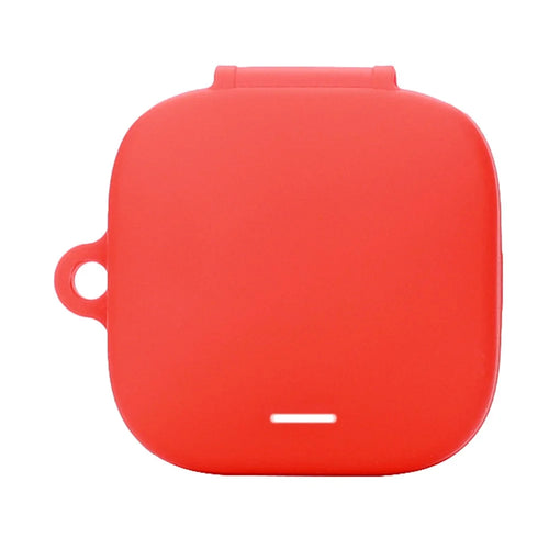 For Xiaomi Redmi Buds 6 Active Silicone Cover Bluetooth-compatible Earphone Sleeve with Anti-Lost Buckle - Red - 1