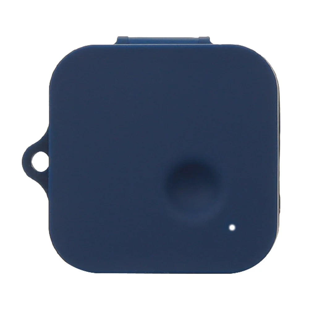 For Nothing Ear (R)-Ear 2024 Silicone Case Anti-Scratch Wireless Earphone Cover with Hanging Buckle - Dark Blue - 1