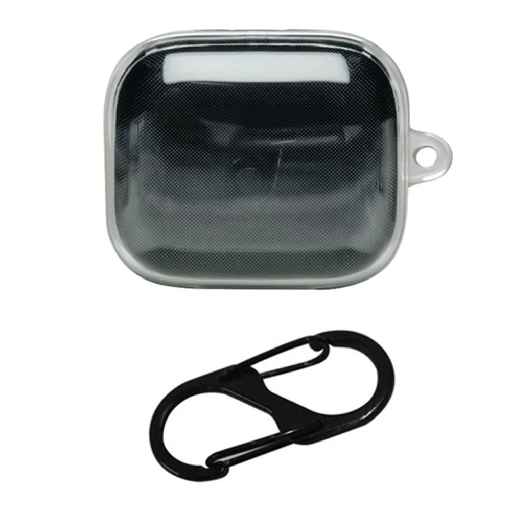 For Anker Soundcore P30i Silicone Headphone Case TWS Earphone Cover with Hanging Buckle - Transparent - 1