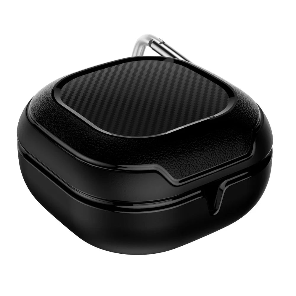 Anti-lost Wireless Earphones Protective Cover Case Charging Box for Samsung Galaxy Buds Pro / Live - Black - 3