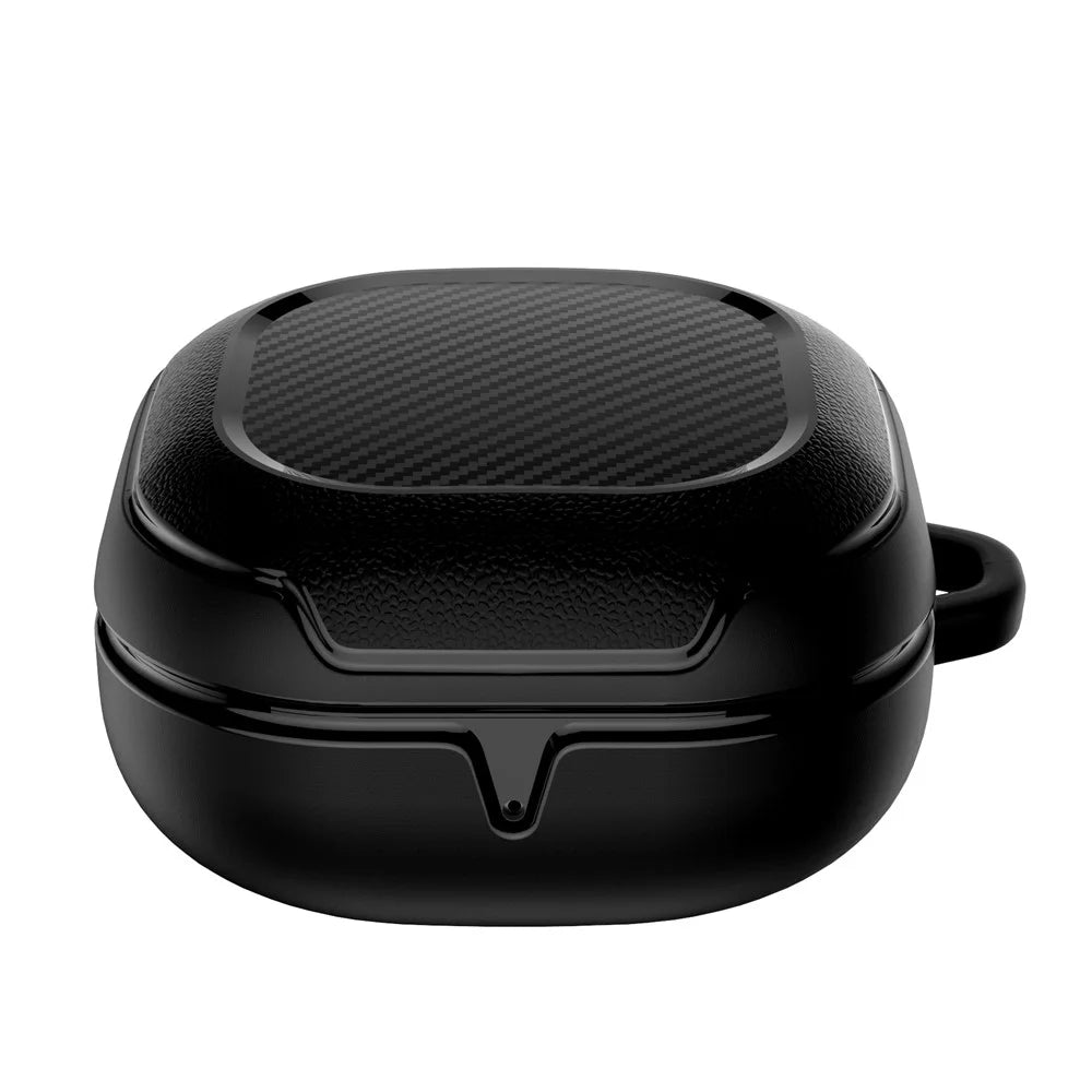 Anti-lost Wireless Earphones Protective Cover Case Charging Box for Samsung Galaxy Buds Pro / Live - Black - 4
