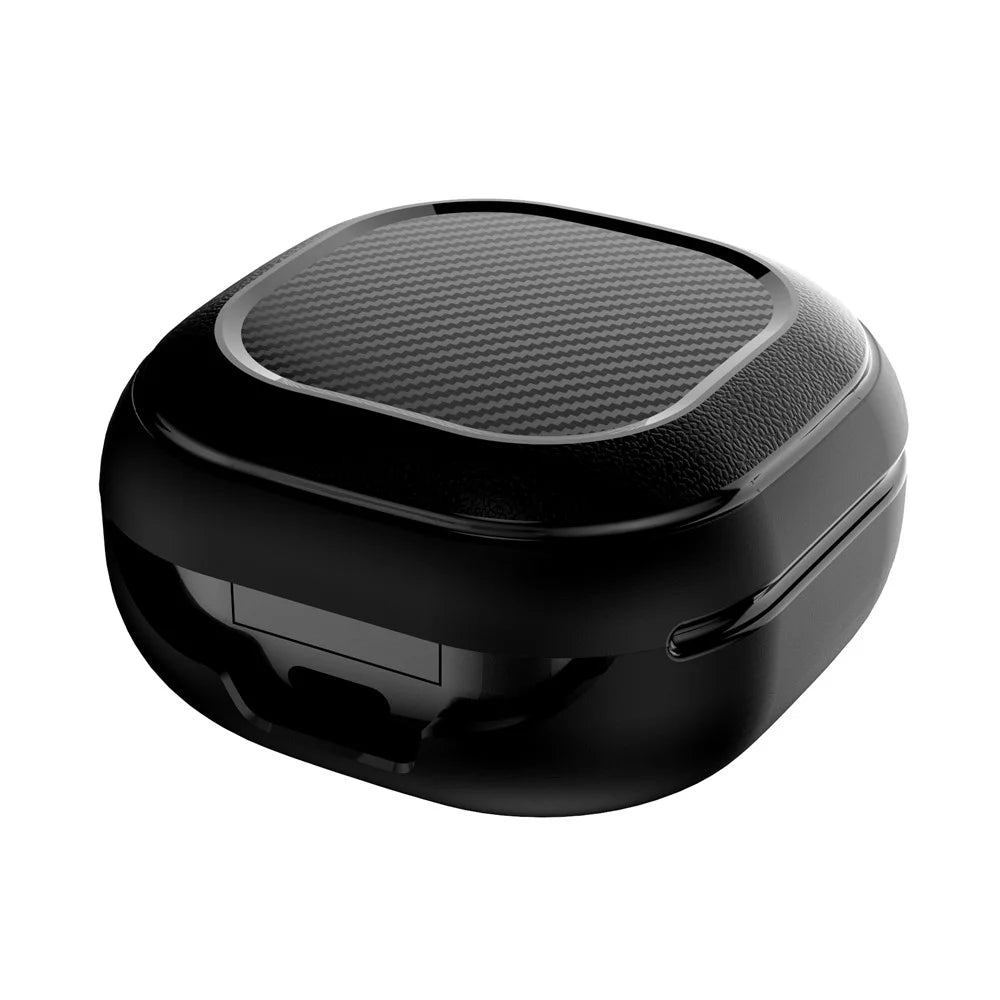 Anti-lost Wireless Earphones Protective Cover Case Charging Box for Samsung Galaxy Buds Pro / Live - Black - 5